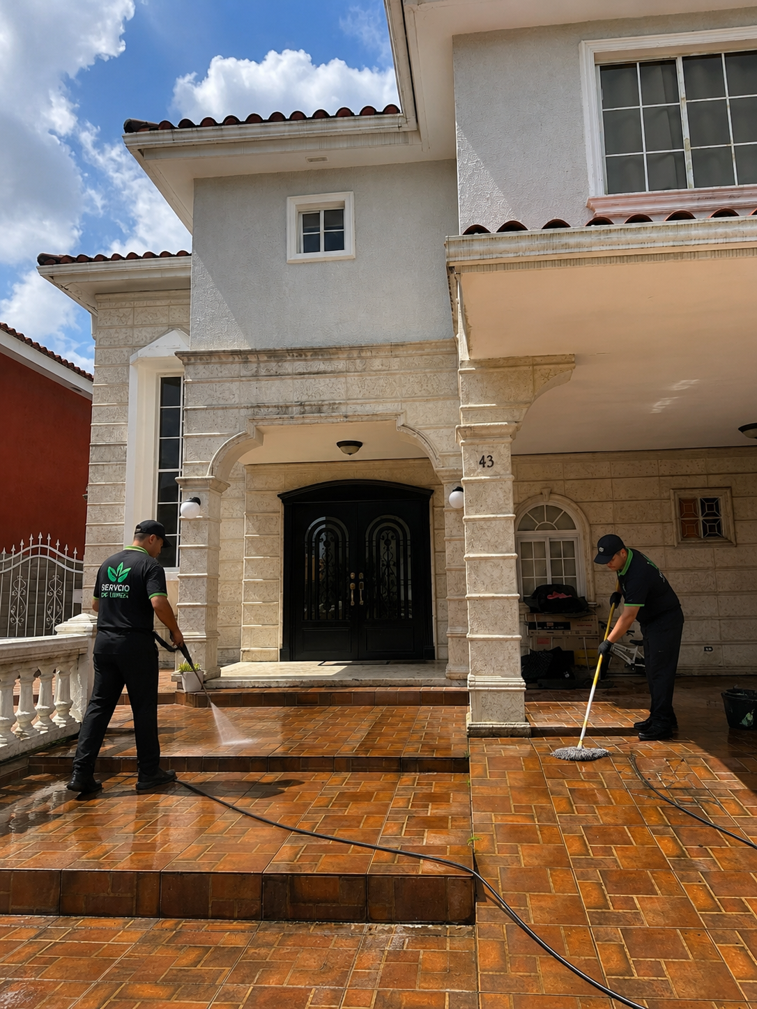 Ciudad del Sol, Colón — Servicio de limpieza de patio con hidrolavado.